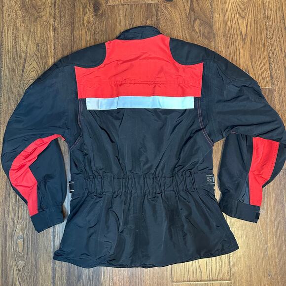 First Gear Kilimanjaro Black Red Hypertex Motorcycle Riding Jacket Women's Large - Picture 6 of 11
